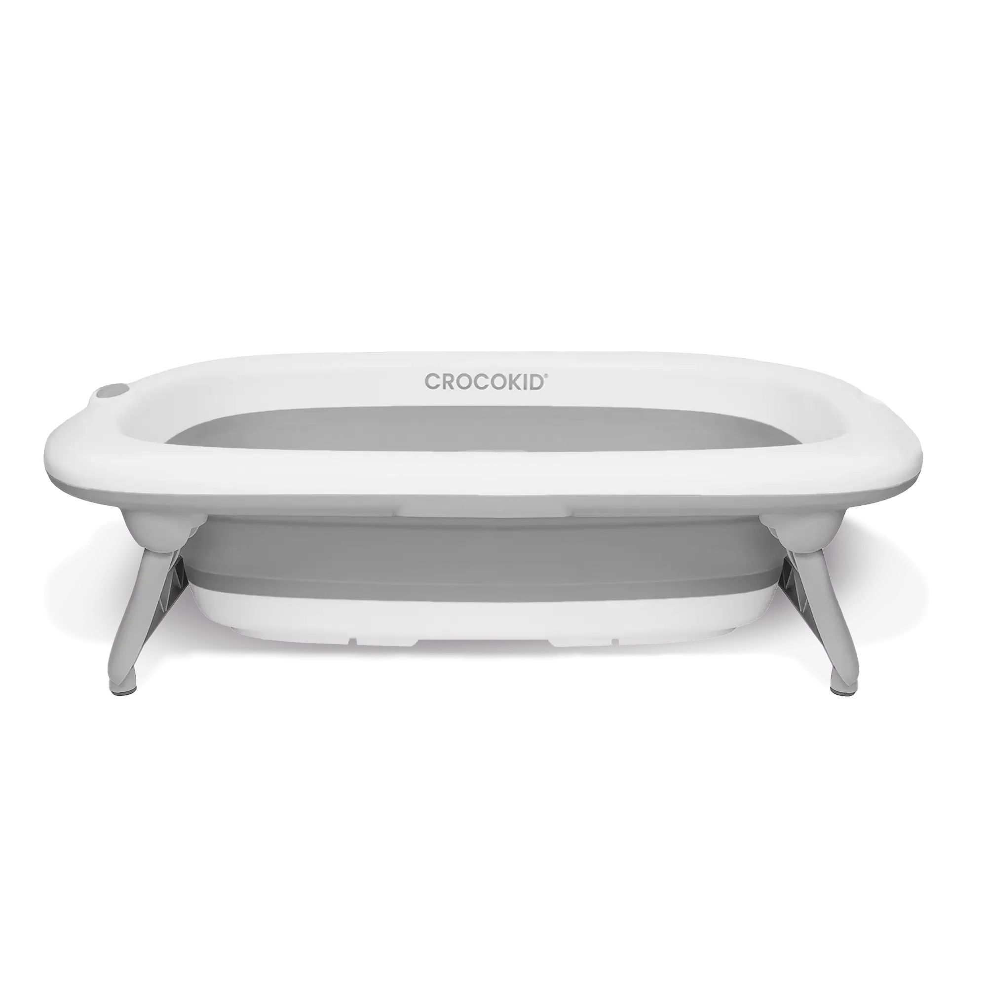 CROCOKID® - Baignoire Pliable bébé 0-4 ans sur pieds - Grise