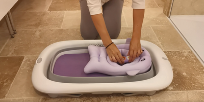 Présentation utilisation de la baignoire pliable Crocokid